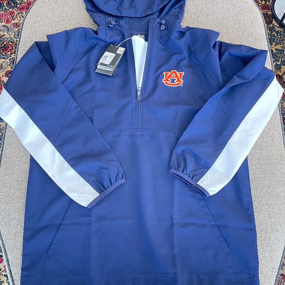 Auburn Tigers Under Armour Hoodie Sweatshirt Men’s Small Navy Blue 1/2 Zip New